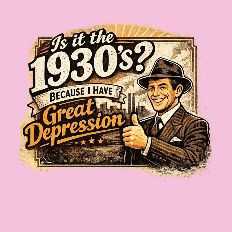 1930s Retro Great Depression Satire Dark Humor