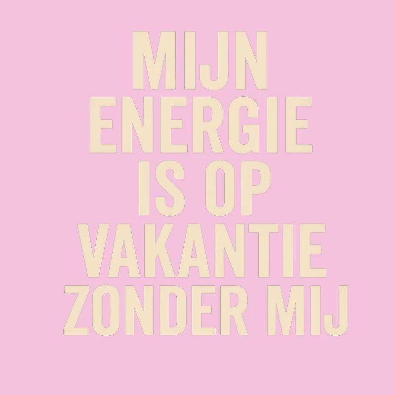 Mon énergie est en vacances