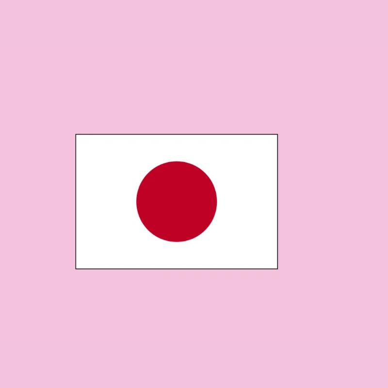 Design minimaliste du drapeau japonais