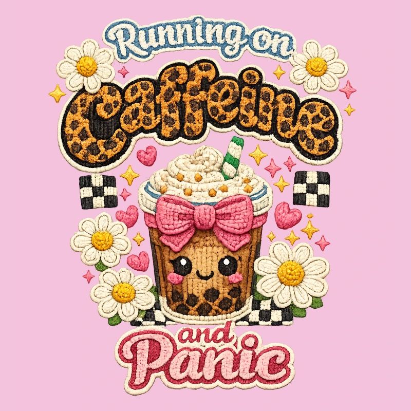 Coffee Chaos Patch Leopard Latte