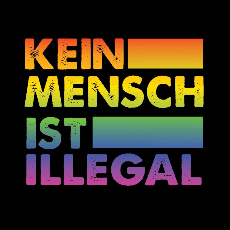 Kein Mensch ist illegal Regenbogen Menschenrechte