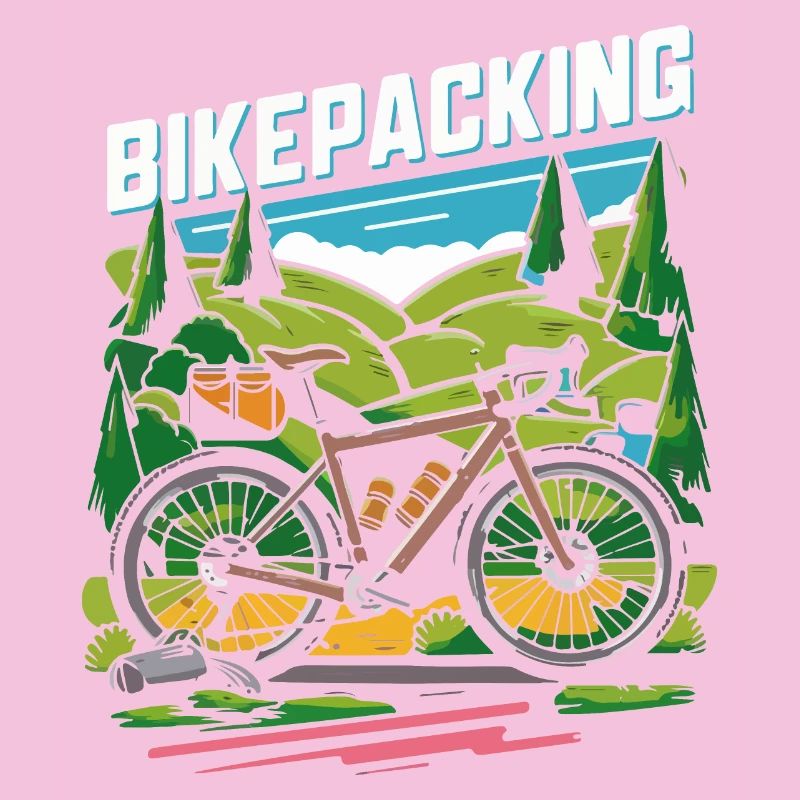 Scène d’aventure à vélo