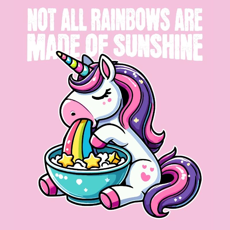 Funny Unicorn – Not All Rainbows