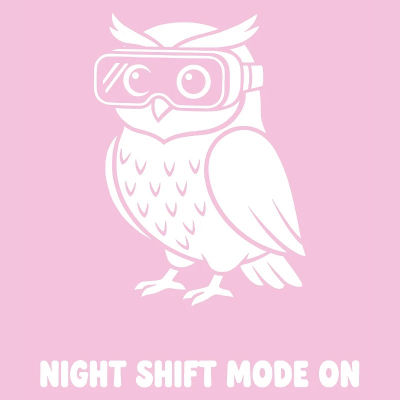 Nachtmodus Eule mit VR-Brille