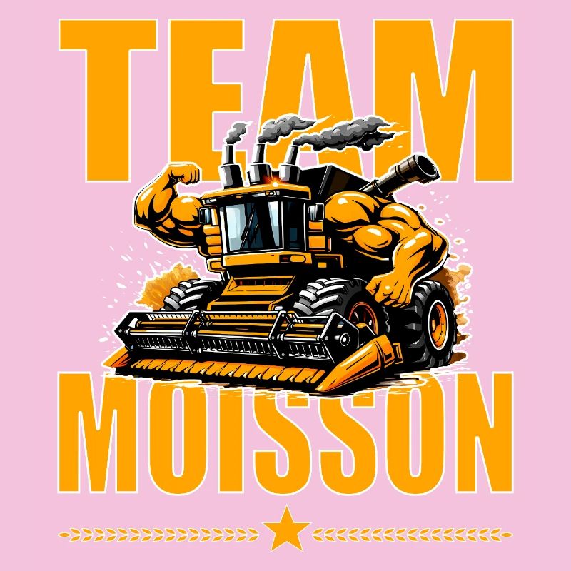 Team moisson humour moissonneuse bodybuildée