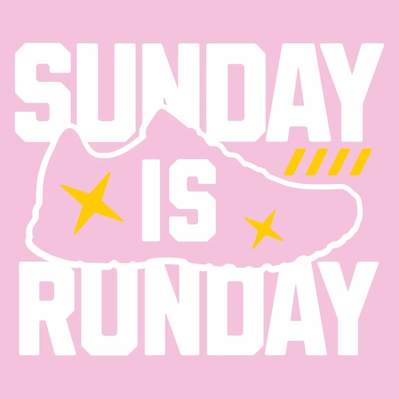 Sunday Run Day Sneaker Graphic
