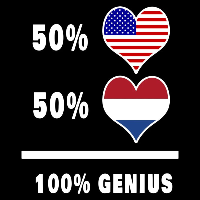 Conception ingénieuse du drapeau des États-Unis et des Pays-Bas