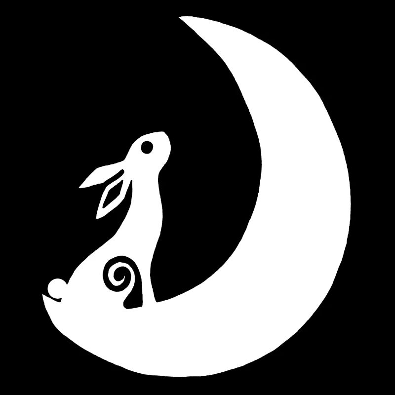 Un lapin sur la lune