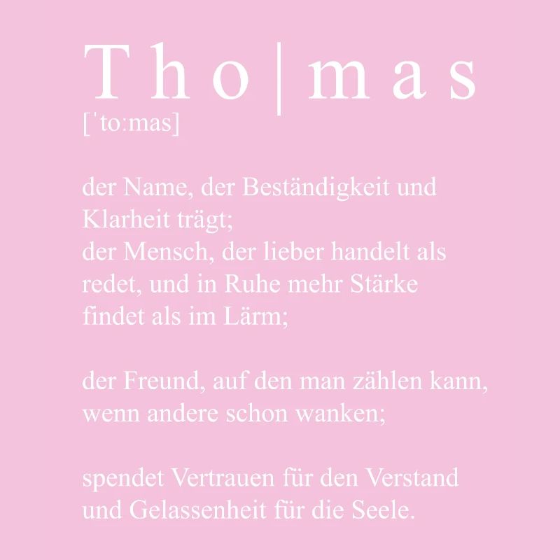 Thomas Définition Typographie