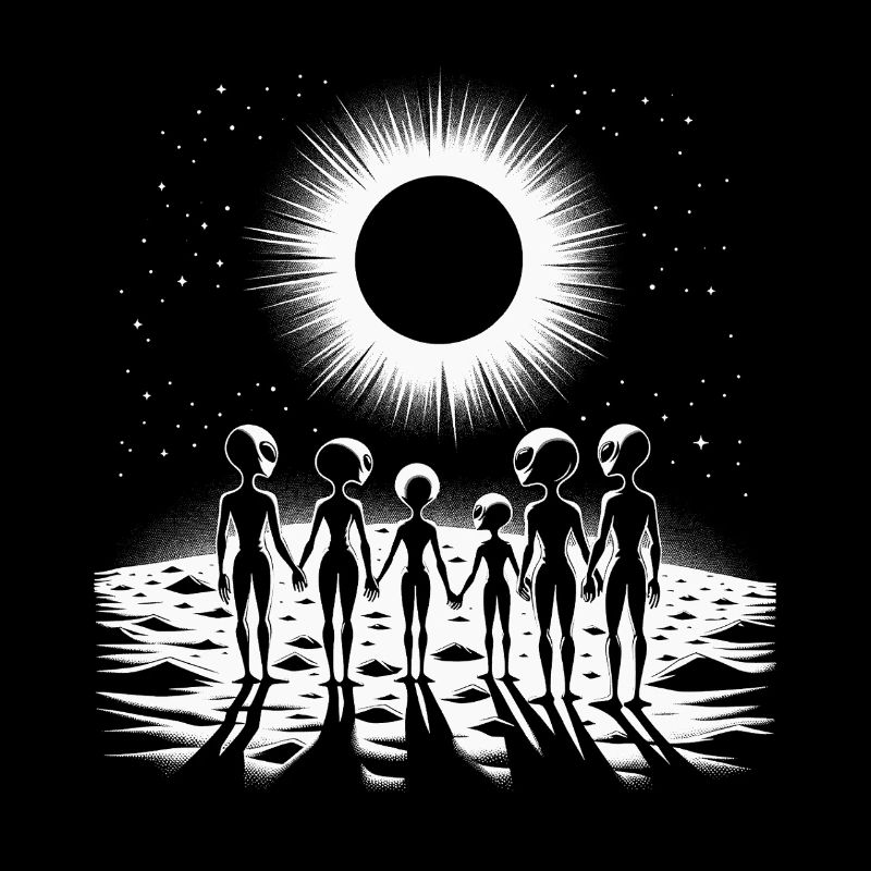 Cosmic Silhouette Familienkreis