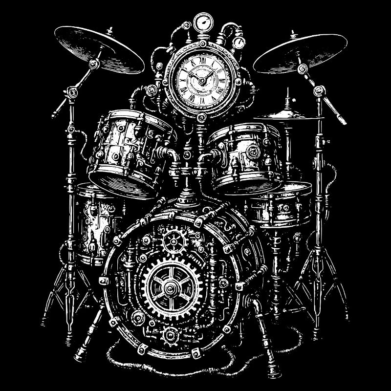 Rhythmic Vintage steampunk Drums