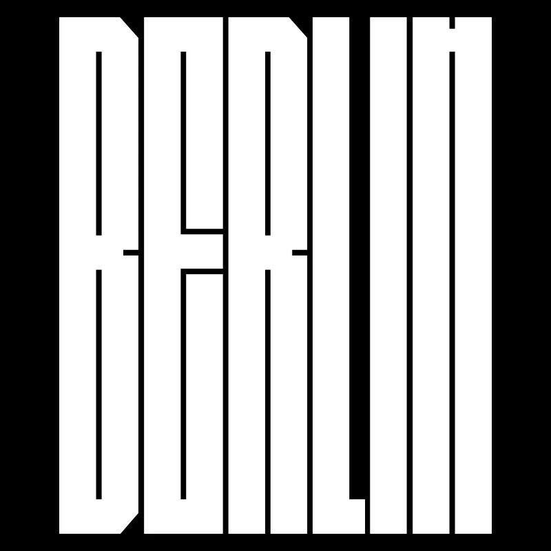 Design typographique de la ville de Berlin