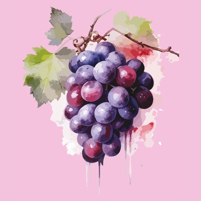 Raisins Aquarelle