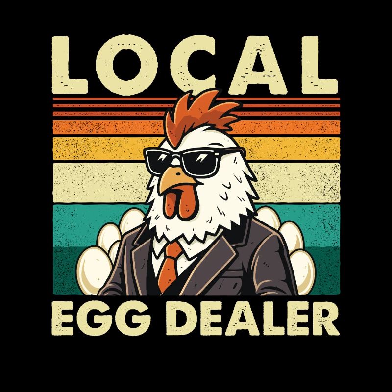 Local Egg Dealer Chicken Easter Farmer Fun