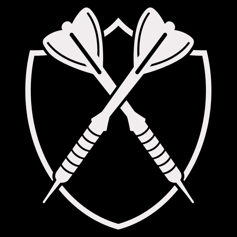 Croix de Bouclier de Fléchettes – Symbole de Précision