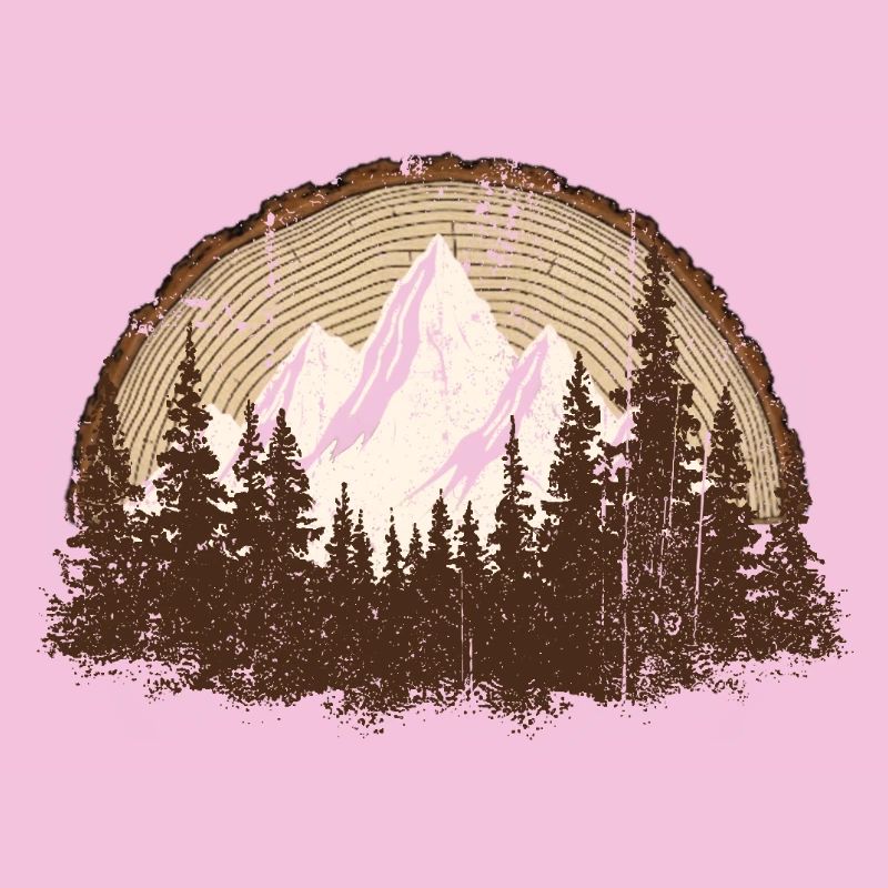 Scène majestueuse de forêt de montagne