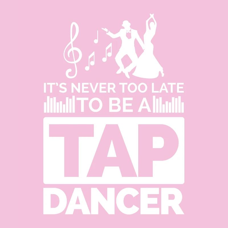 Dance motif with notes and dancers