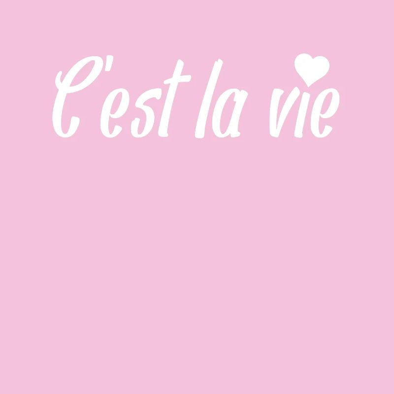 C’est la Vie Script with Heart