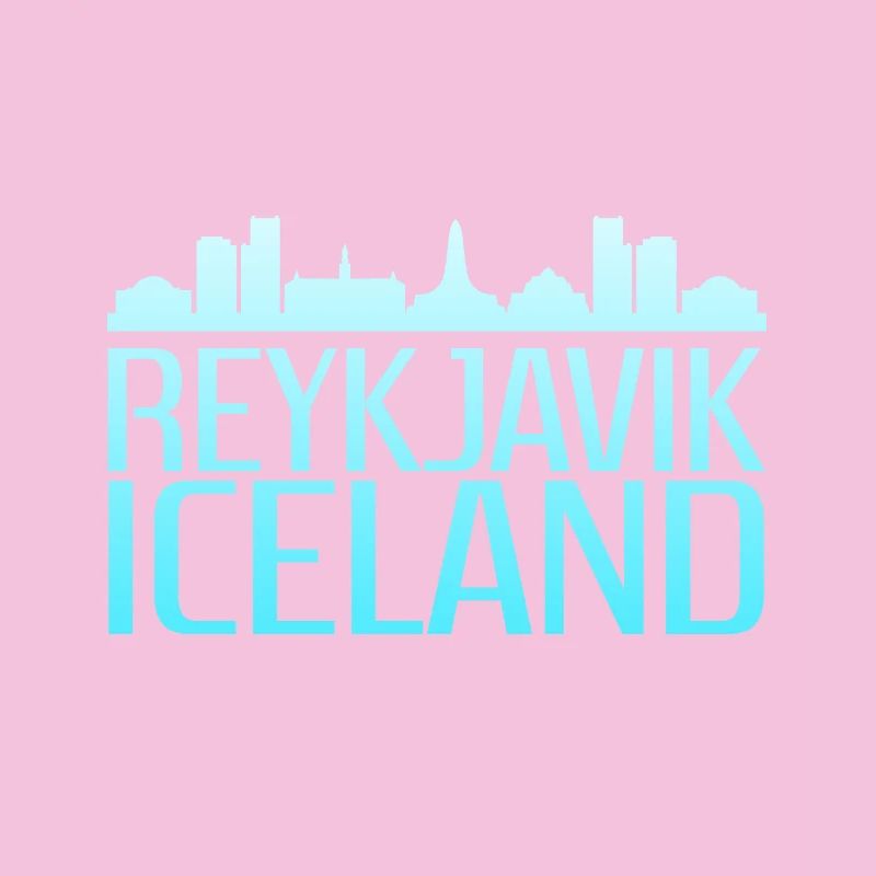 Conception de la ligne d’horizon glacée de Reykjavik
