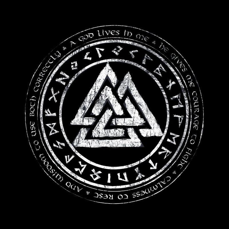 Valknut Wikinger Kelten Germanen Knoten Runen