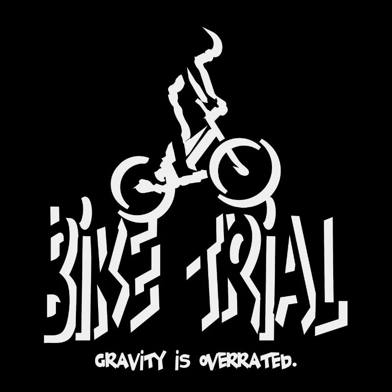 Schwerkraft wird überbewertet beim Bike Trial