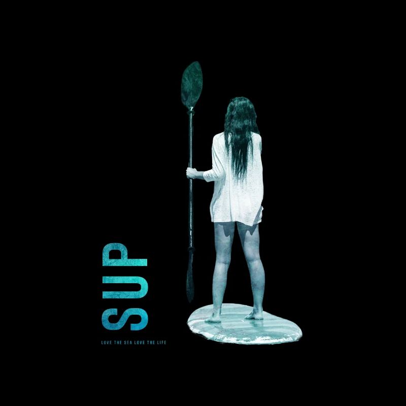Silhouette SUP en bord de mer