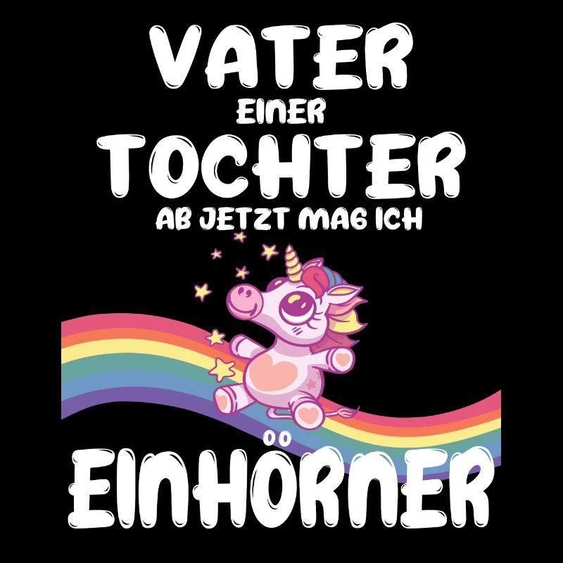 Vater Tochter Einhorn Geburt Geschenk Schwanger 2