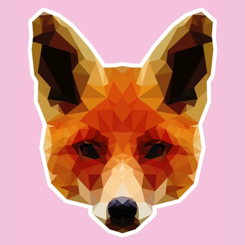 Renard polygonal orange
