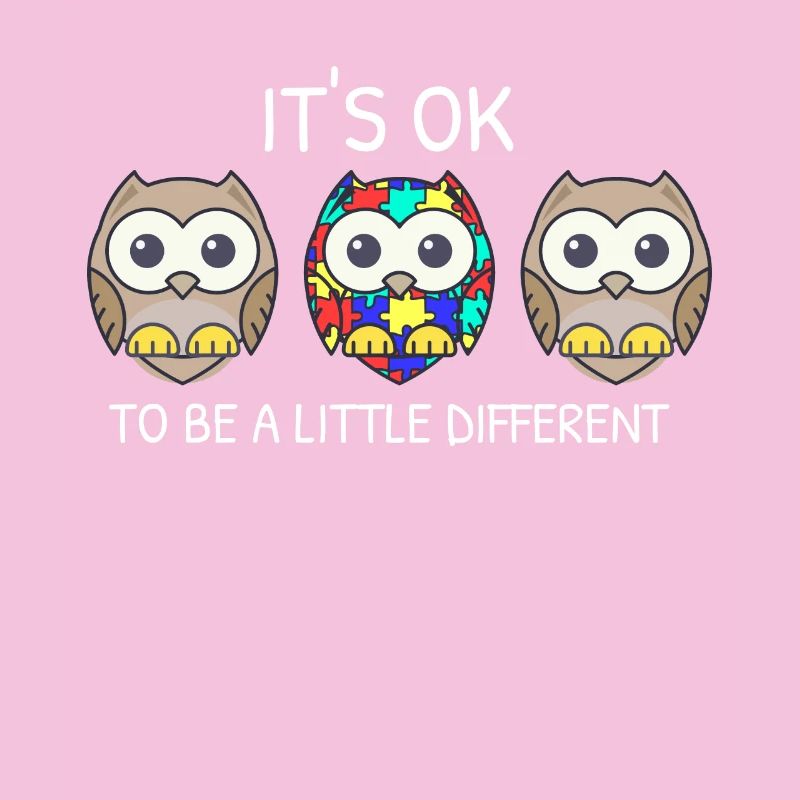 It's ok to be different Eule Asperger Autismus