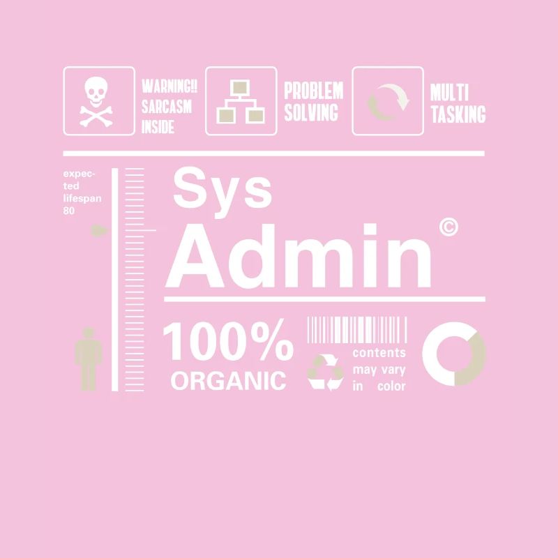 sys admin Contenu Ironie Humour Ordinateur Nerd pc cor