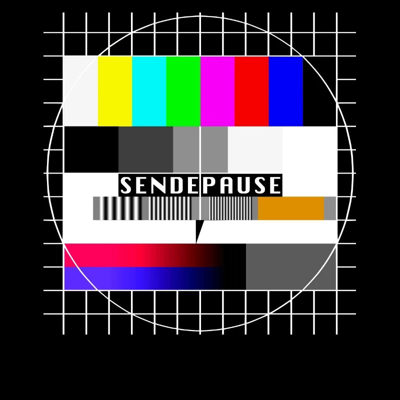 Testbild Sendepause 80er 90er Jahre Party Kostüm