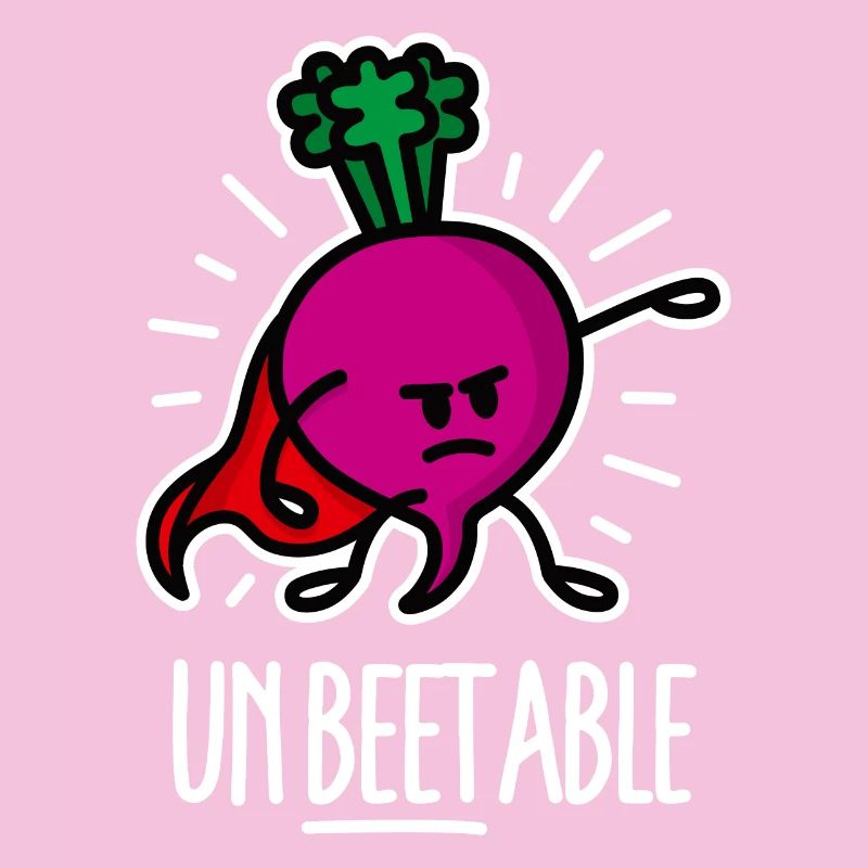 Funny Beets Beetroot Superhero Word Game Cartoon