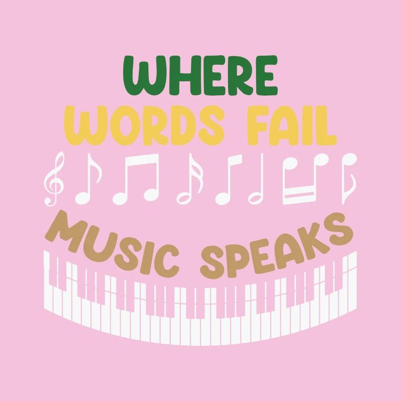 Conception musicale avec des messages de motivation