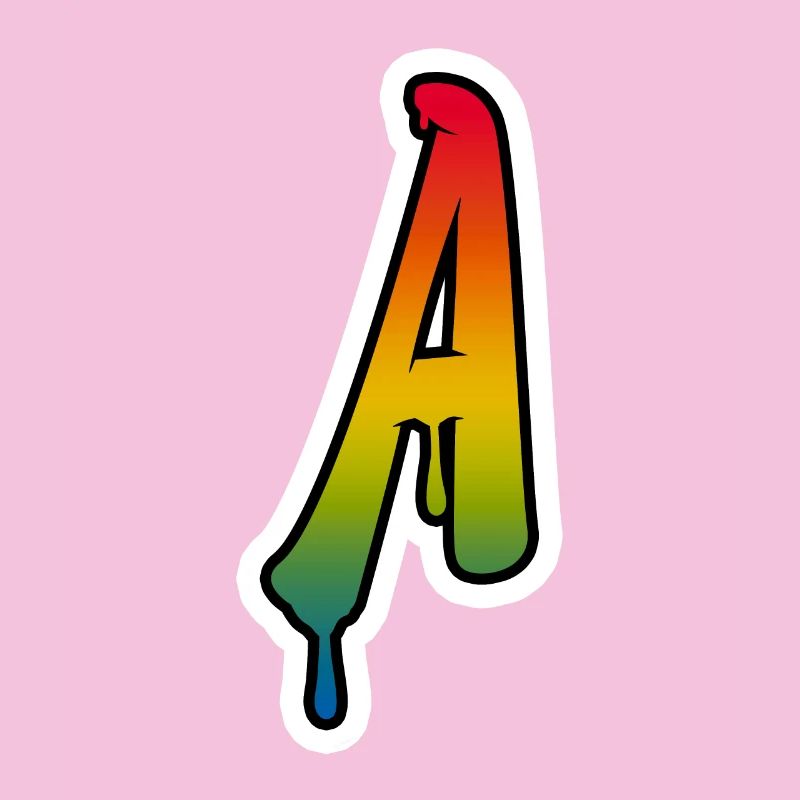 Letter A Graffiti Lettering Alphabet Monogram Init