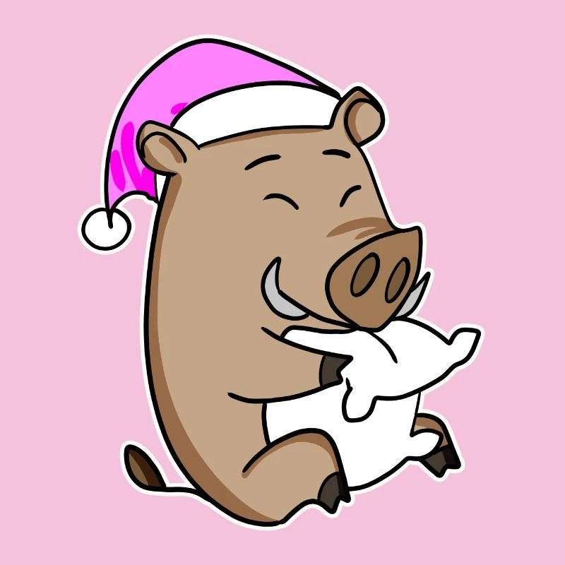 Sanglier avec oreiller et bonnet de couchage