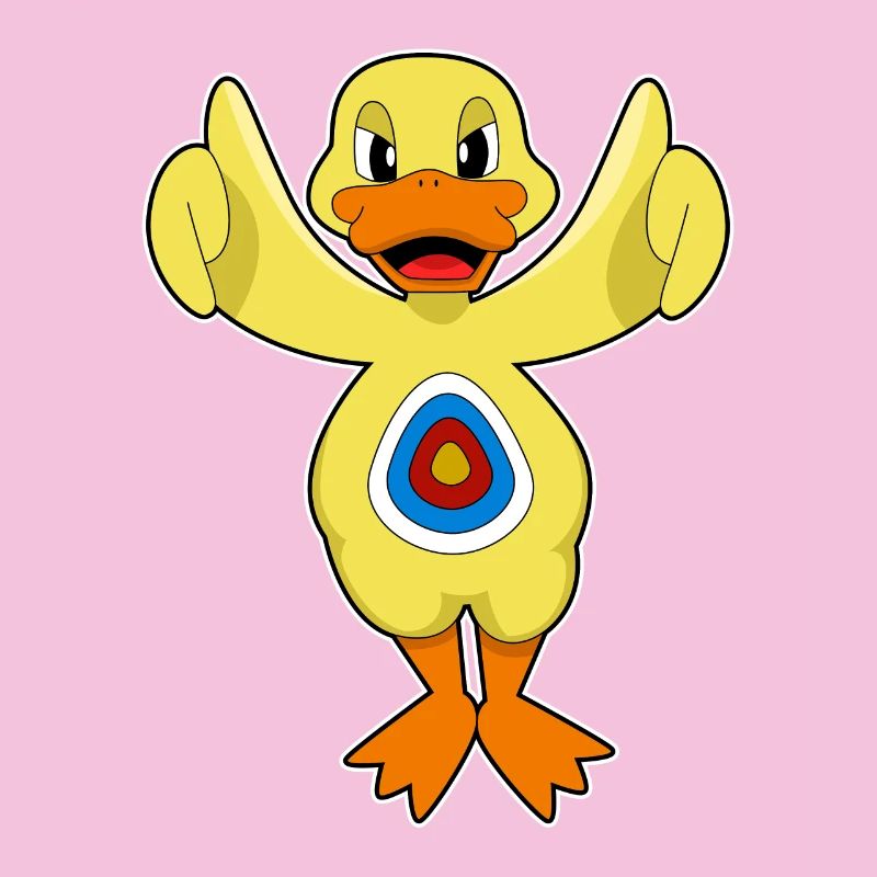 Cible de fléchettes canard