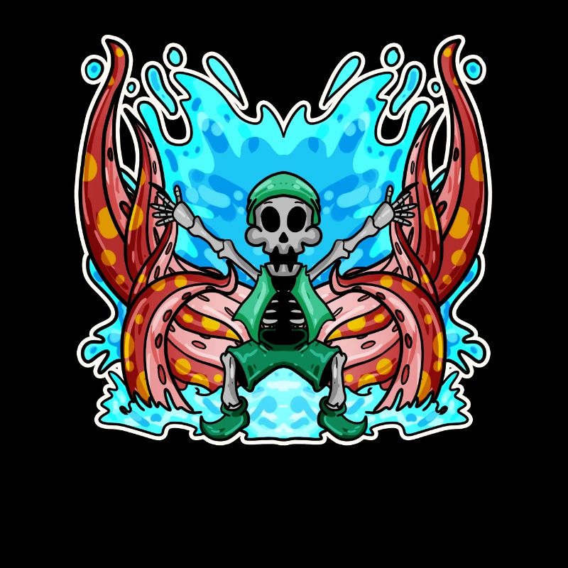 Squelette Octopus Pirate