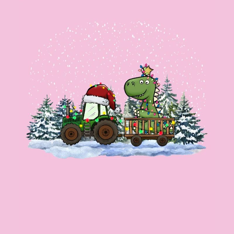 Weihnachtstraktor Tree Rex Dino Traktor Pyjama