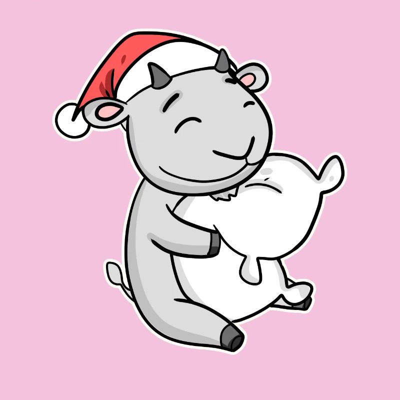 Chèvre Noël Noël Oreiller bébé
