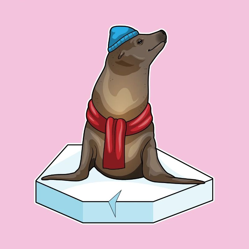 Seehund Eisscholle