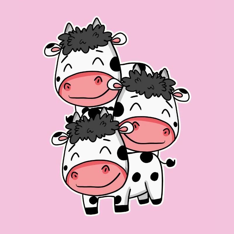 Vaches mignonnes - motif de vache