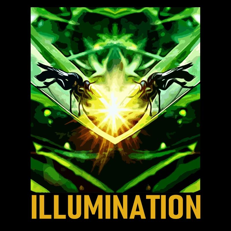 Motif d’illumination verte