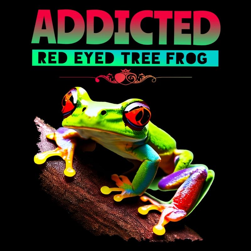 Accro à la rainette aux yeux rouges