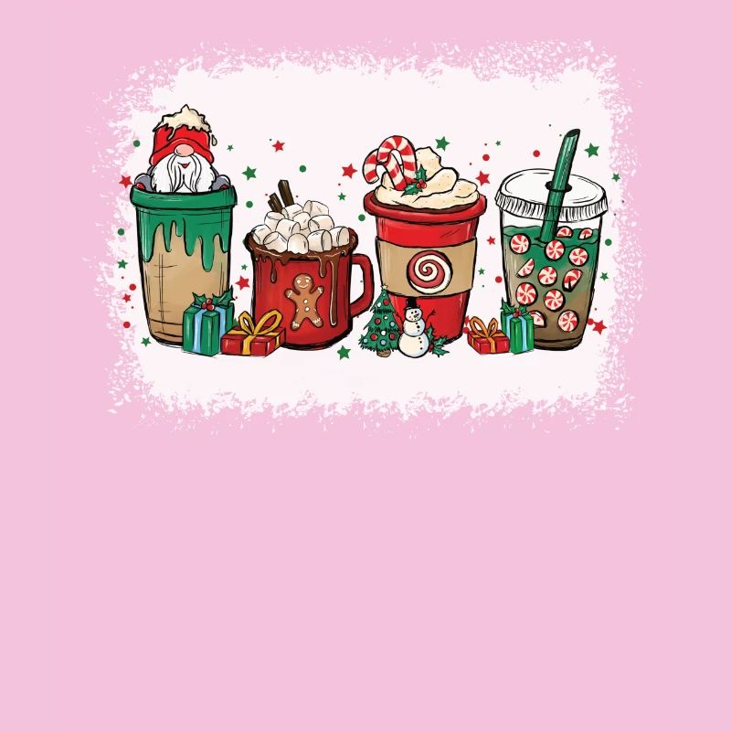 Tasse à café de Noël blanchie