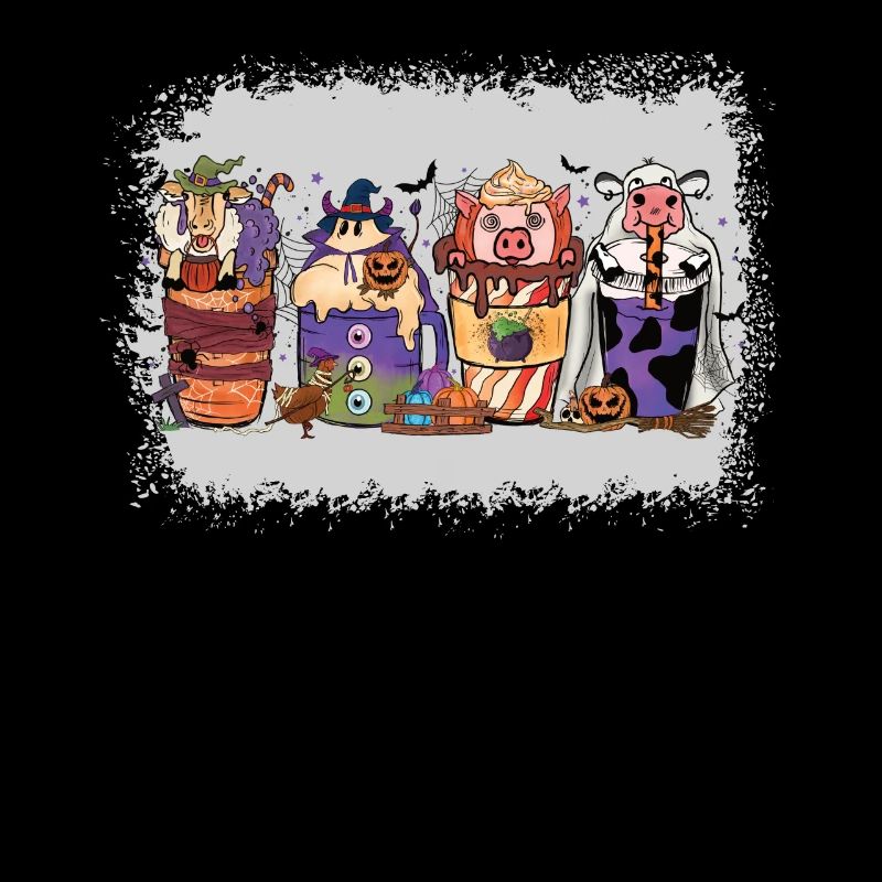 Coupe de chocolat chaud d’automne Halloween