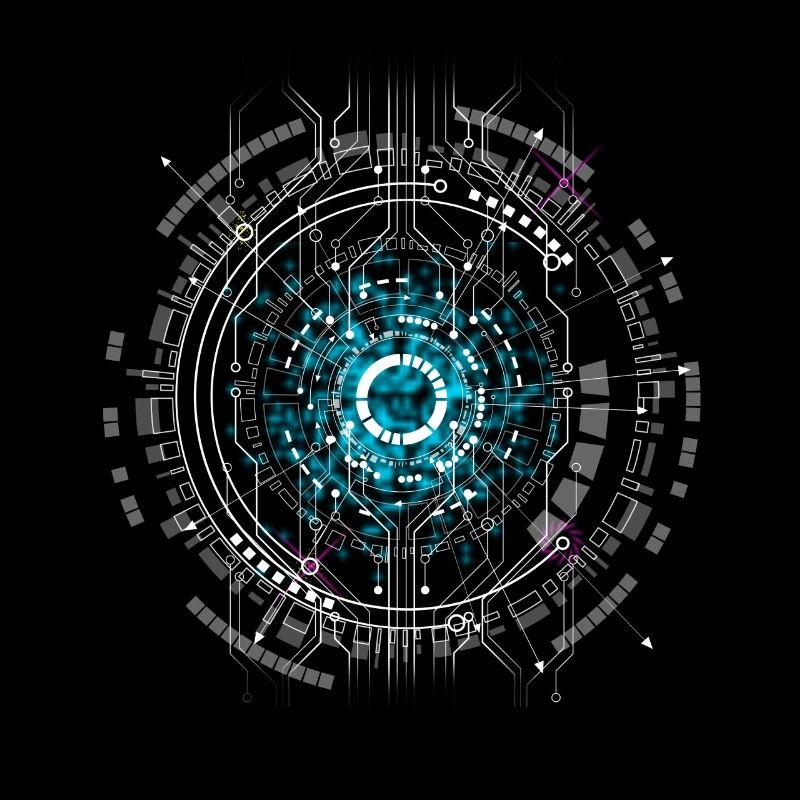 ordinateur Espace cpu pc Nerd Circuit imprimé Board Warp geek ai ki