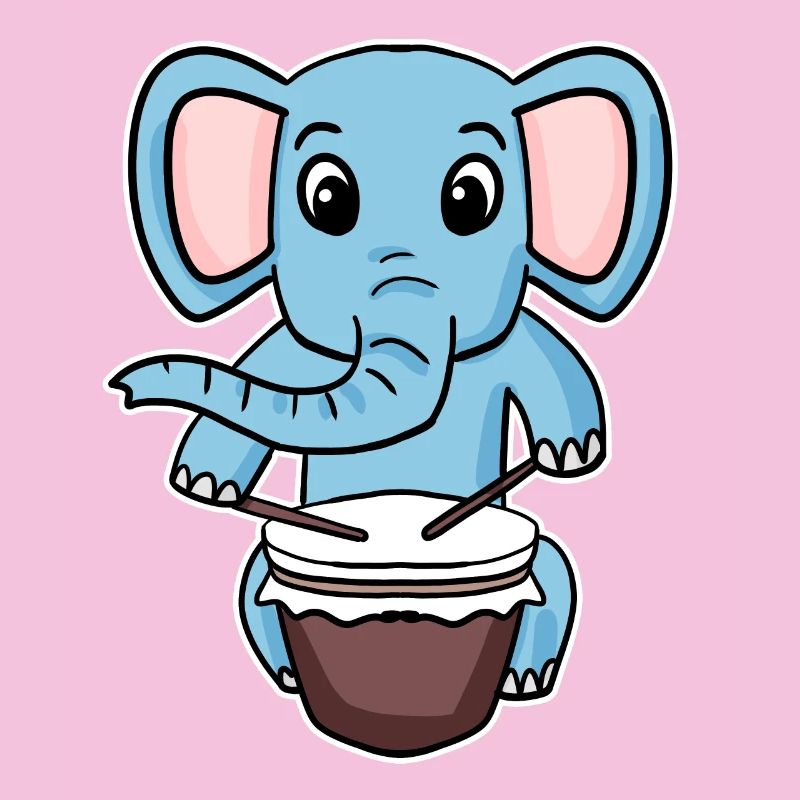Elephant Drum Motif
