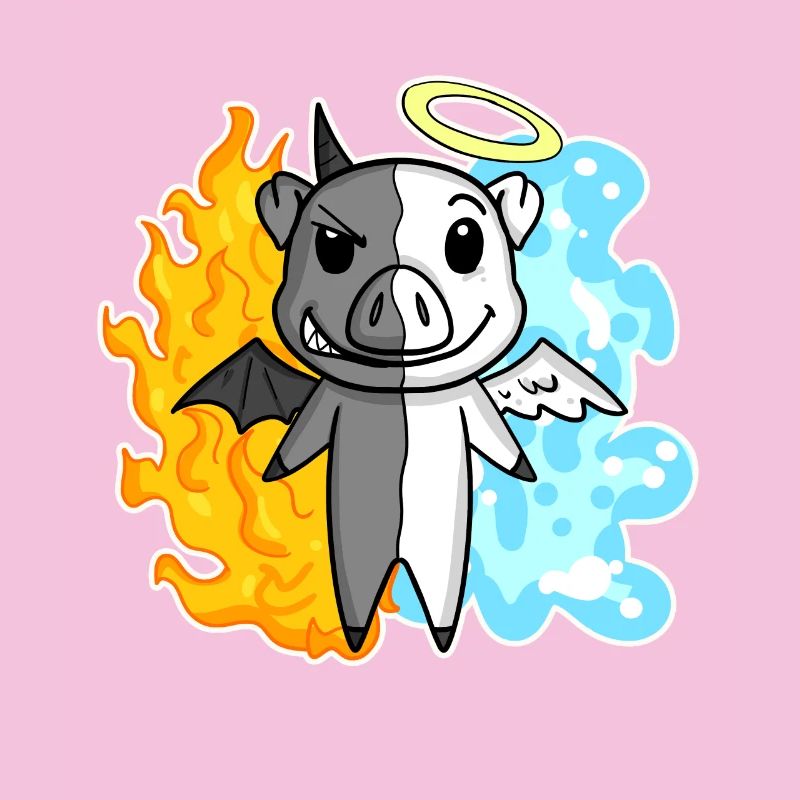 Cochon - Ange et Diable