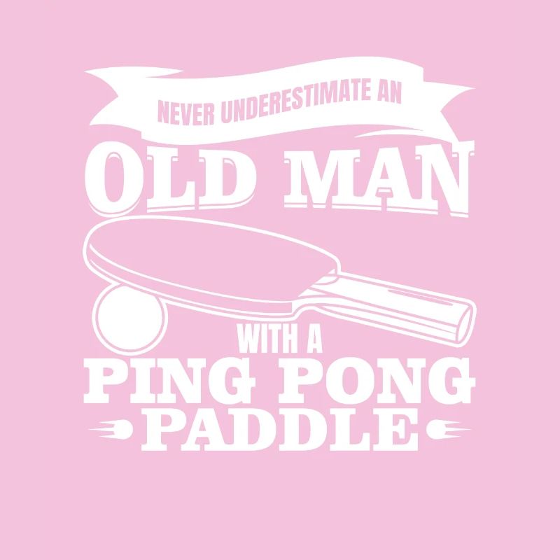 Old table tennis player