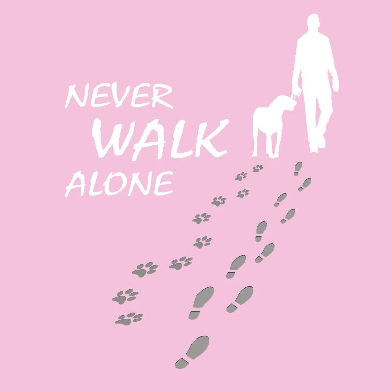 Never walk alone - Hund Gassi Geschenk